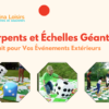 Serpents et Échelles Géantes : Parfait pour Vos Événements Extérieurs