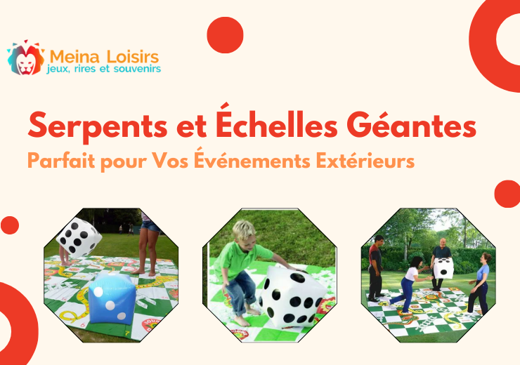 Serpents et Échelles Géantes : Parfait pour Vos Événements Extérieurs