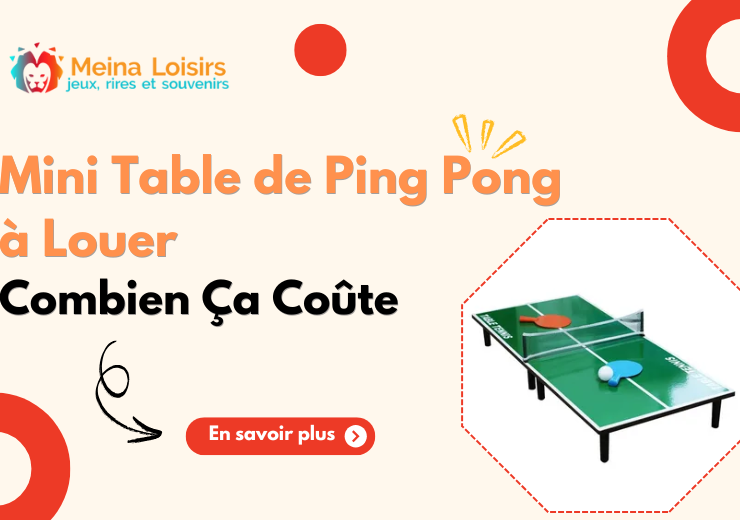 Mini Table de Ping Pong à Louer