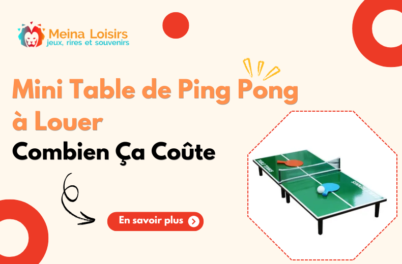 Mini Table de Ping Pong à Louer