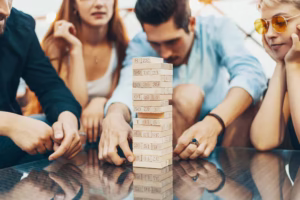 Indoor Adult Jenga Game with Family or Friends