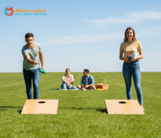 Jeux sportifs géants comme subsoccer et cornhole