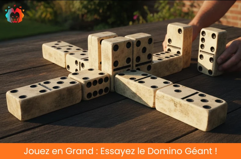 Domino géant en bois jeu extérieur familial géant domino