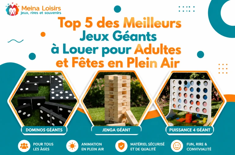 Top 5 jeux géants à louer en Martinique pour fêtes en plein air 2026
