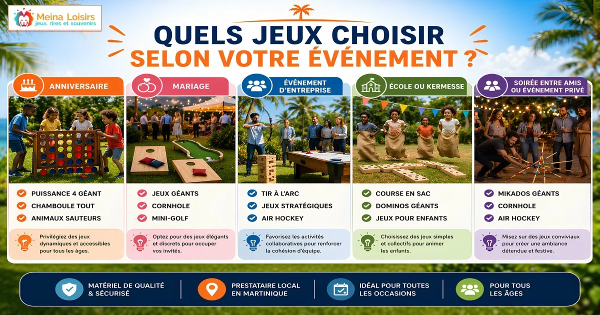 Quels Jeux Choisir Selon Votre Événement ?